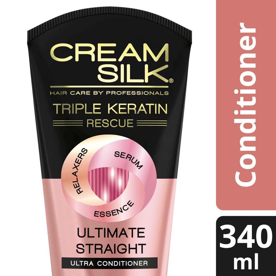CREAM SILK TRIPLE KERATIN ULTIMATE STRAIGHT ULTRA CONDITIONER