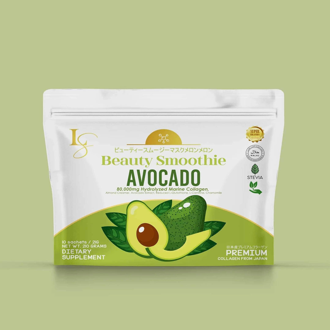 glutathione avocado Beauty Smoothie Avocado Pouch