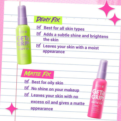 DAZZLE ME GET A GRIP! MAKEUP SETTING SPRAY -MATTE FIX