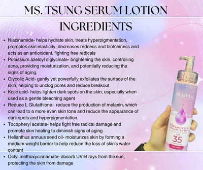 MS. TSUNG 10X WHITENING SERUM LOTION WITH SPF 30 PA+++