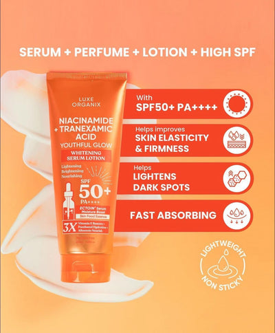 LUXE ORGANIX SERUM LOTION SPF 50 + PA++++