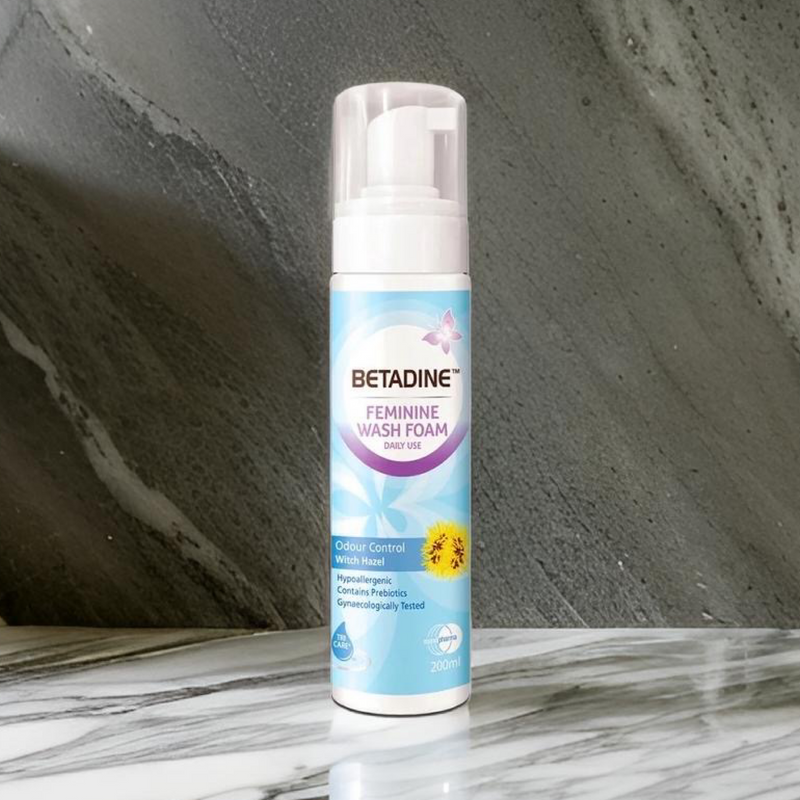 BETADINE FEMININE FOAM WASH ODOR CONTROL