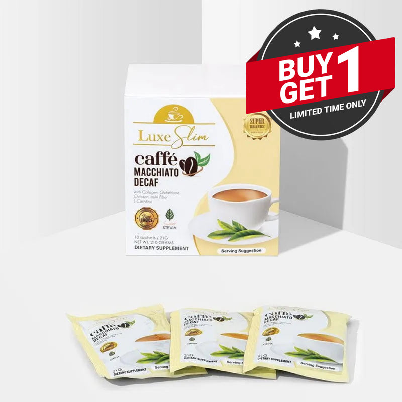 LUXE SLIM CAFFE MACCHIATO DECAF WITH COLLAGEN AND GLUTATHIONE