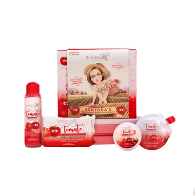BRILLIANT SKIN SENYORAS TOMATO MICRO-EXFOLIATING FACIAL SET