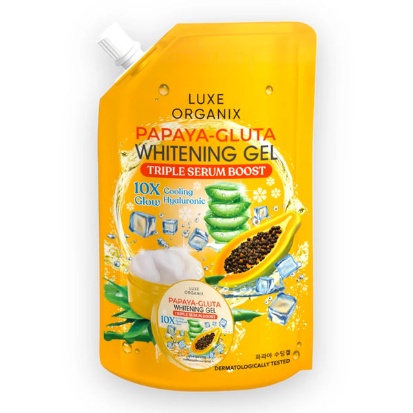 LUXE ORGANIX PAPAYA - GLUTA WHITENING GEL TRIPLE SERUM BOOST