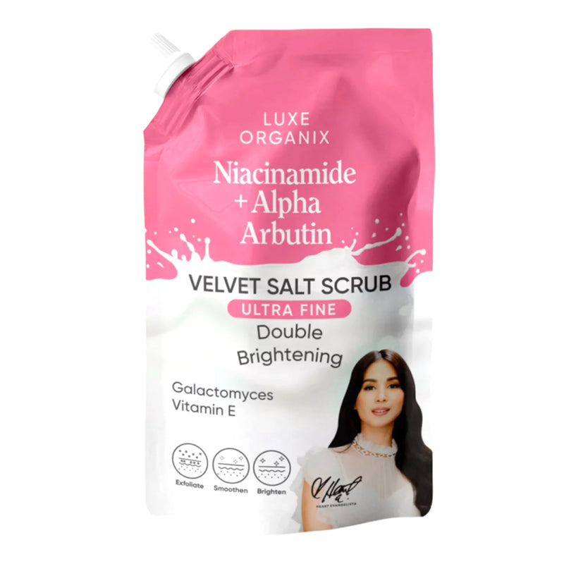 LUXE ORGANIX NIACINAMIDE + ALPHA ARBUTIN ULTRA FINE SCRUB