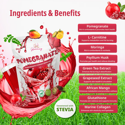 GLOWMING HEALTH & BEAUTY DRINK POMEGRANATE 200G