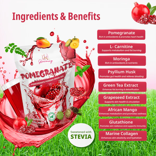 GLOWMING HEALTH & BEAUTY DRINK POMEGRANATE 200G