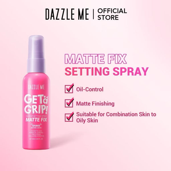 DAZZLE ME GET A GRIP! MAKEUP SETTING SPRAY -MATTE FIX