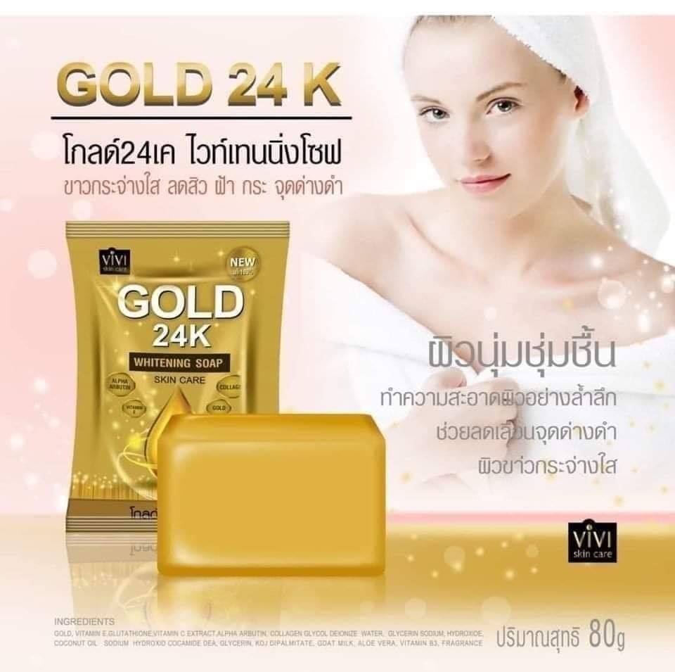 VIVI Gold 24k Melasma Serum & Soap Set - フェイスジェル・ゲル