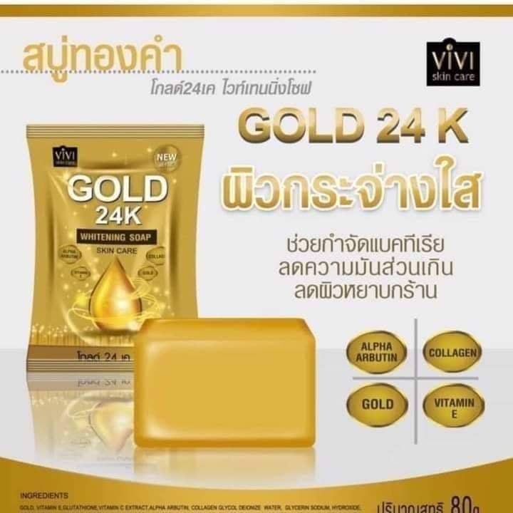 VIVI SKIN CARE GOLD 24k WHITENING SOAP